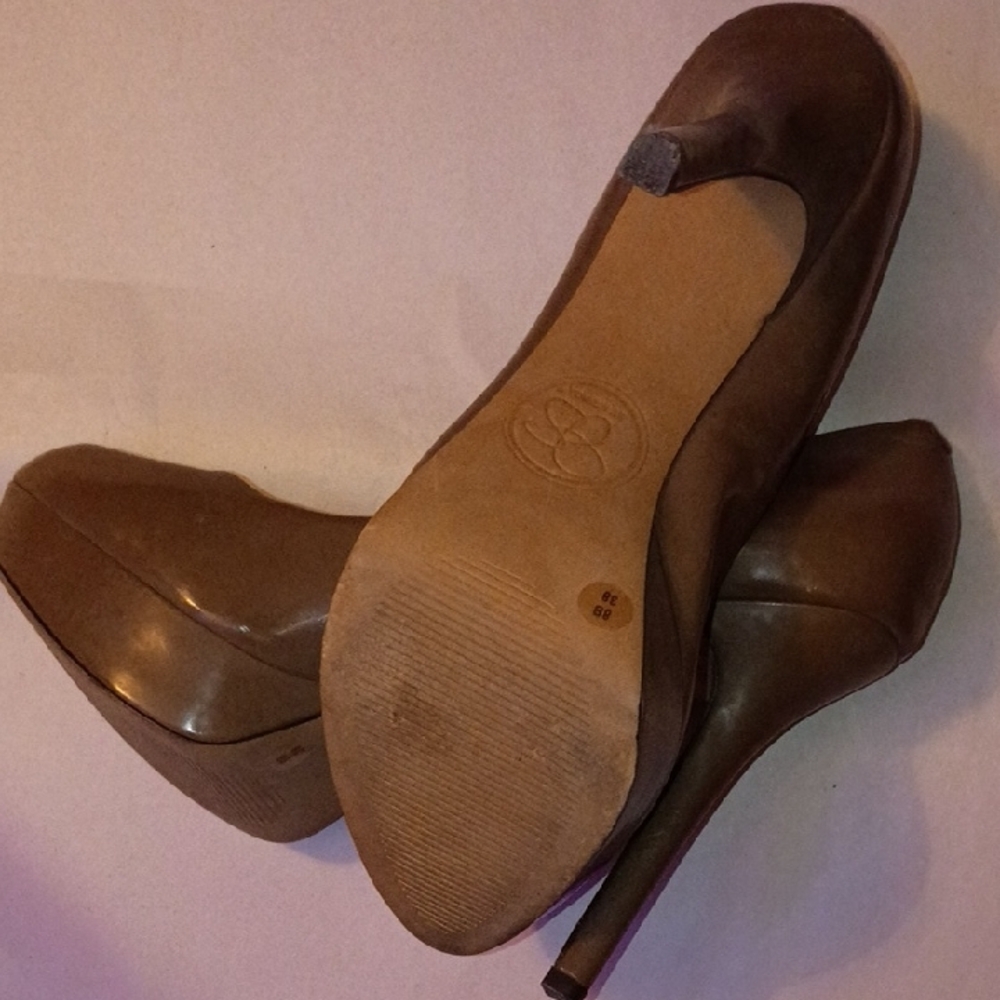 Jessica Simpson Sz 8 Peeptoe Platform Heels - Picture 3 of 7